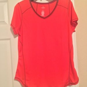 Active Quick Dry Womens V neck short sleeve shirt